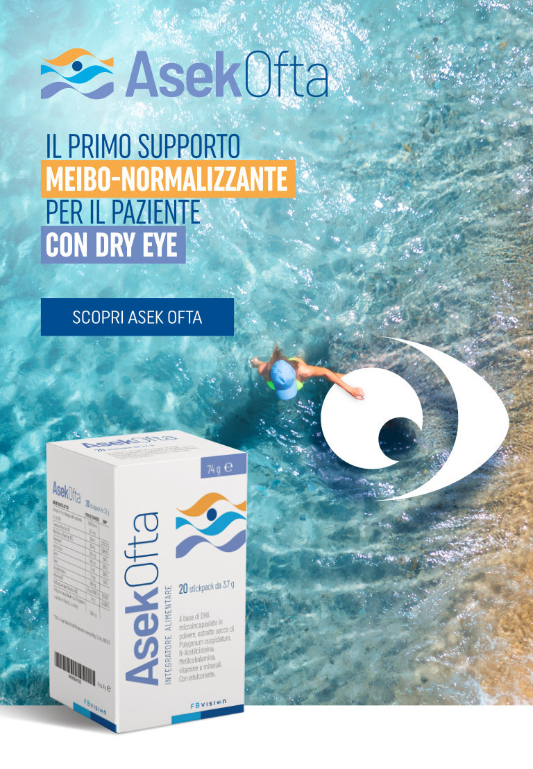 AsekOfta, il primo supporto meibo-normalizzante per il paziente con dry eye. Scopri AsekOfta